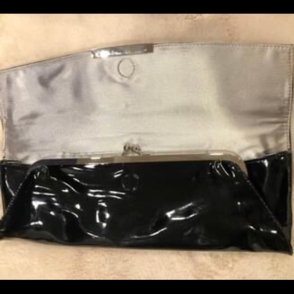 White House Black Market patent leather clutch - Picture 4 of 6